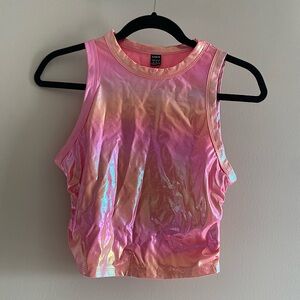 Pink Chrome Tank Top